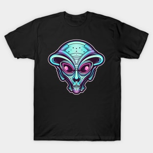 Alien Head Design T-Shirt